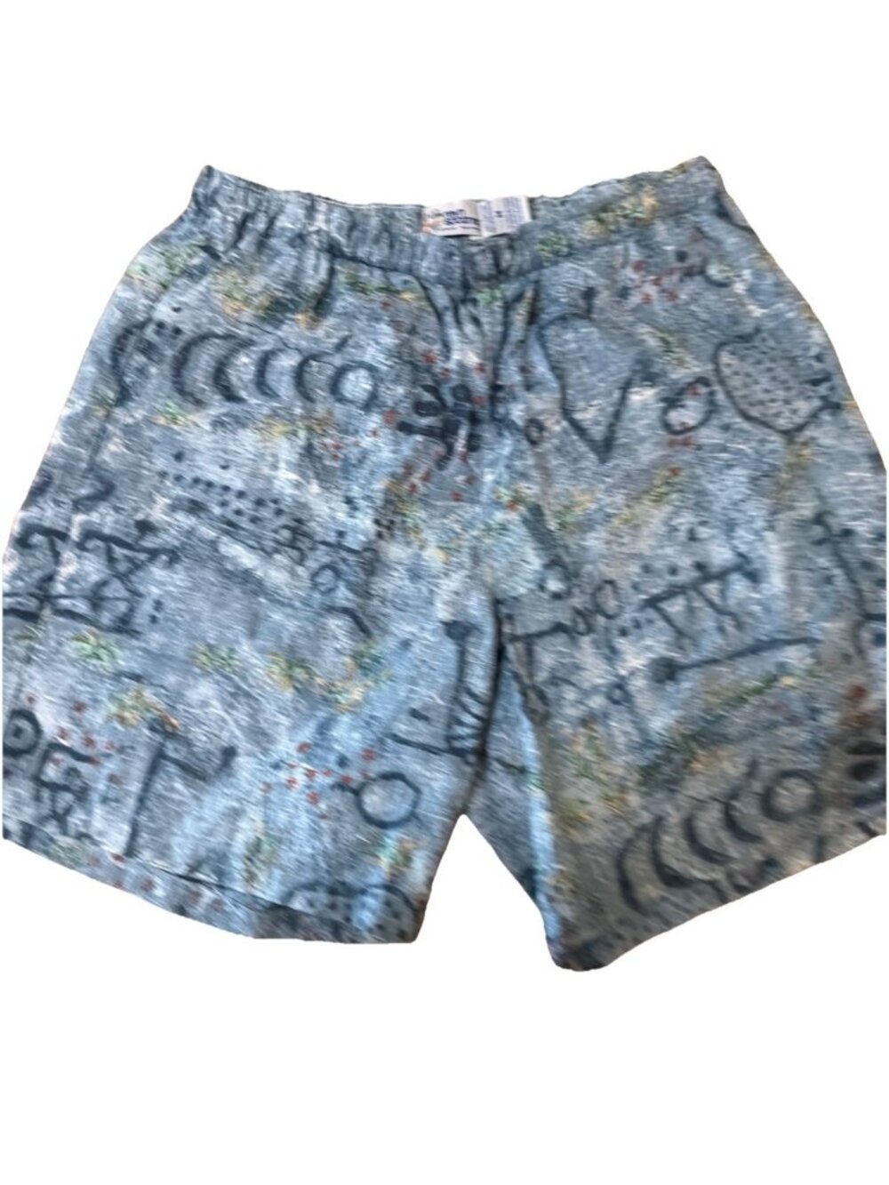 Reyn Spooner Shorts Mens Size M Blue Tropical Resort Swim Trunks Hawaiian